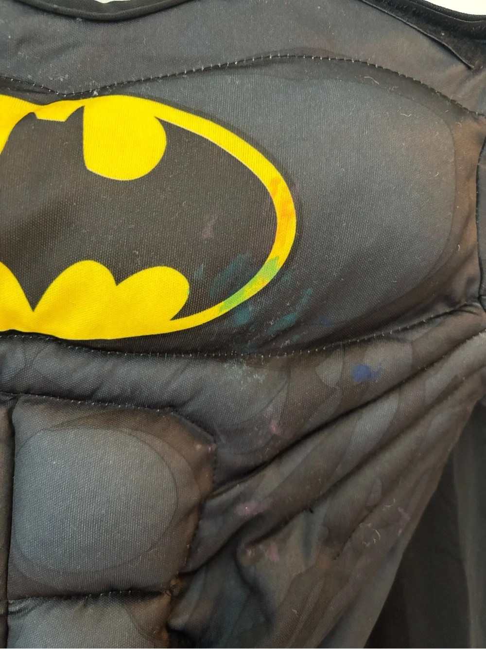 🎃Rubie's Black and Yellow Padded Batman Costume with Cape And Mask🎃